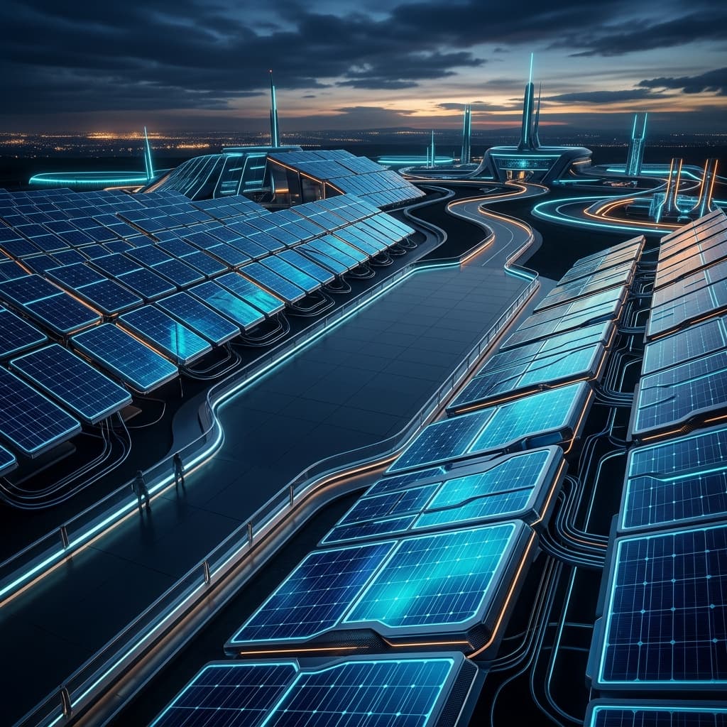 Futuristic Solar Facility